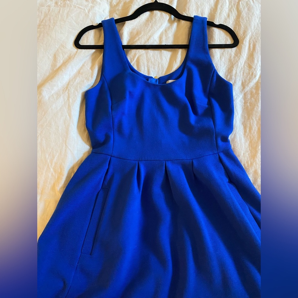 Banana Republic Fit & Flare Blue Dress, Size 6